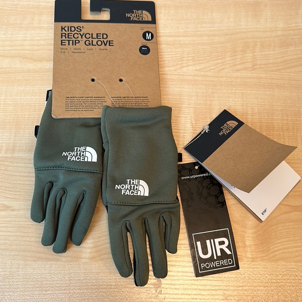 The North Face Recycled Etip Thyme Glove w/Pairing Clip - Medium